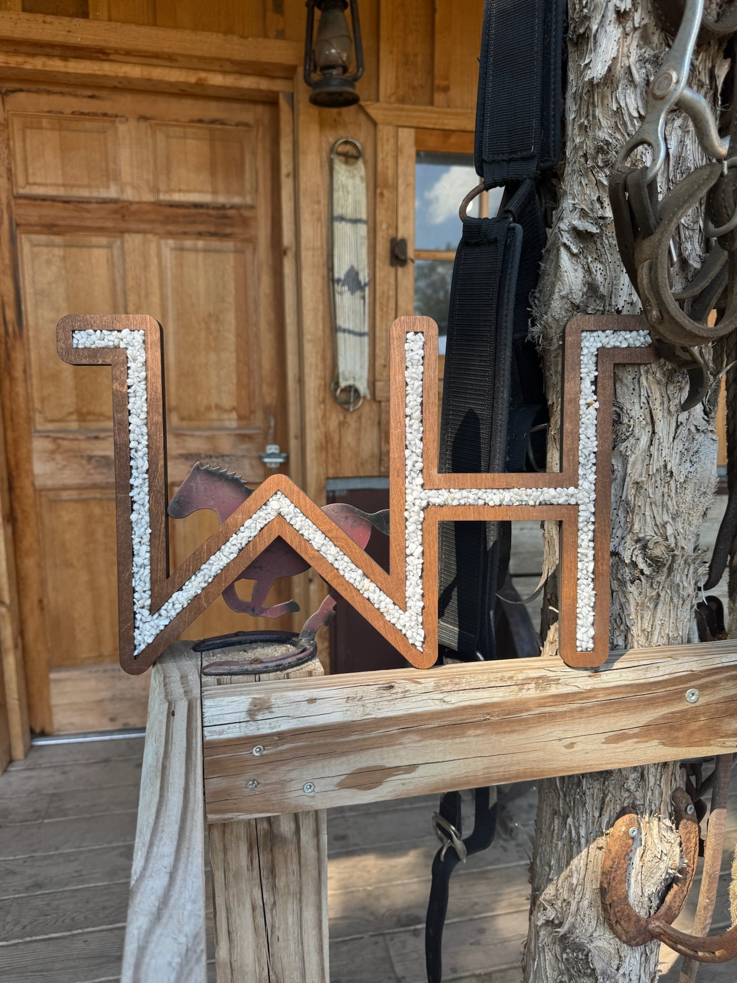 Custom Farm Brand Signs - Wood + Inlay (Stone or Glass)