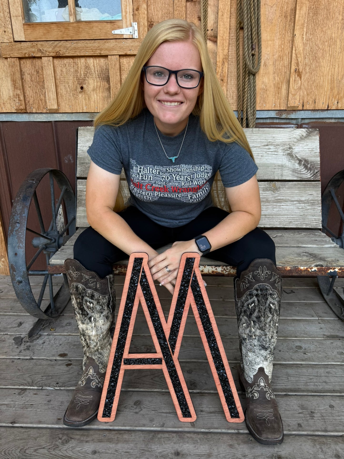 Custom Farm Brand Signs - Wood + Inlay (Stone or Glass)