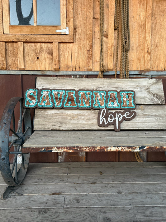 Name Sign - Western with Middle Name