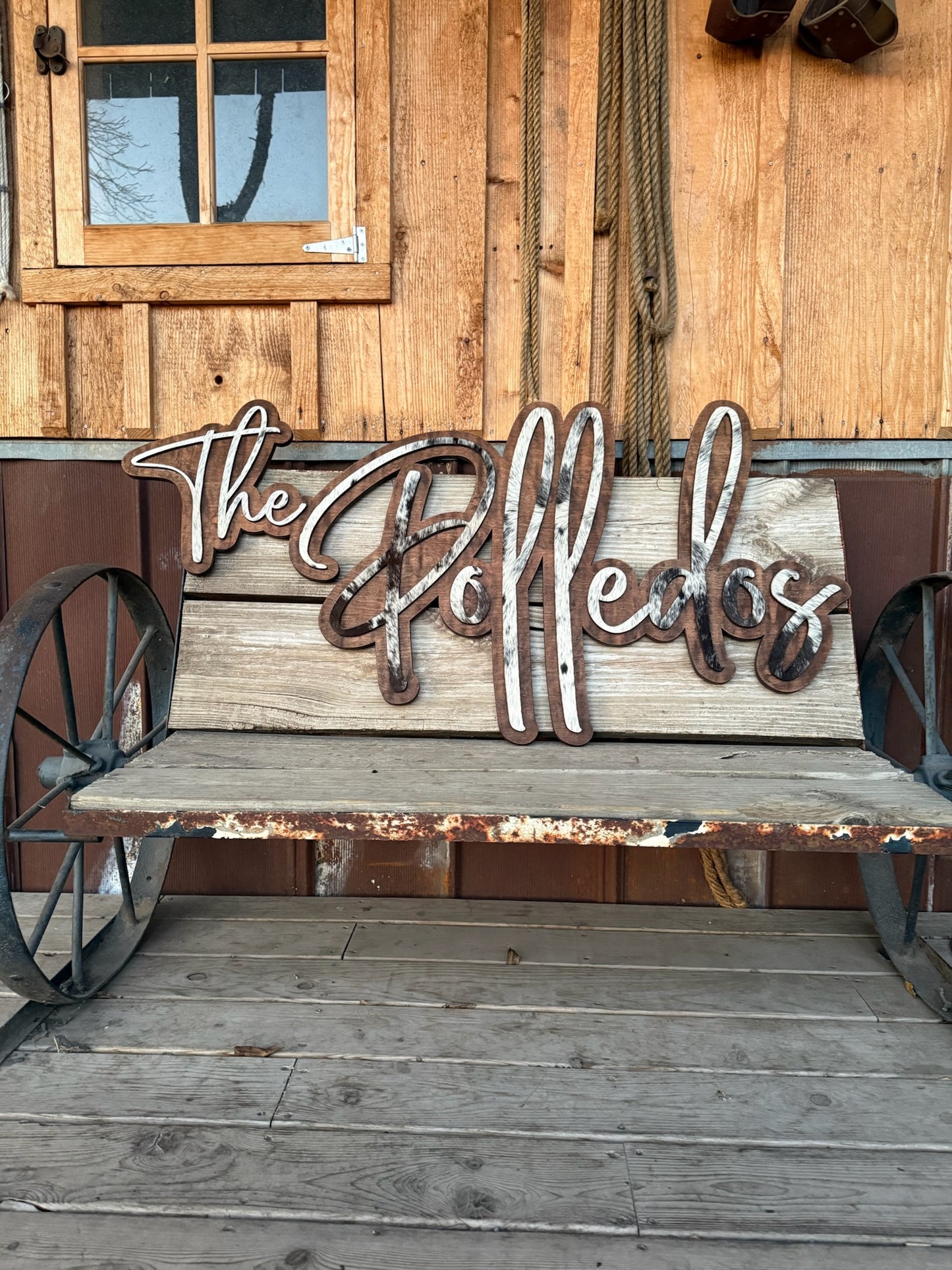 Name Sign Cowhide Cursive