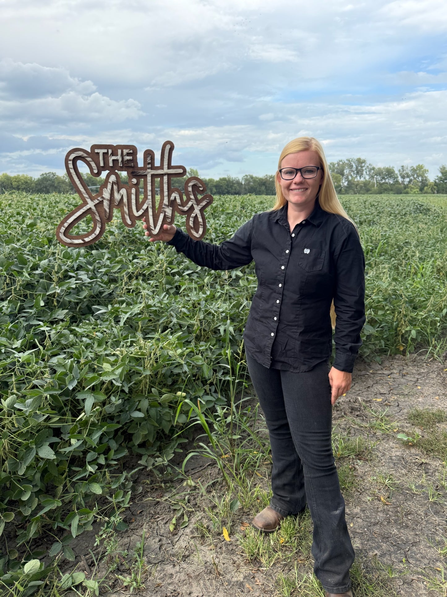 Name Sign - Cowhide Cursive