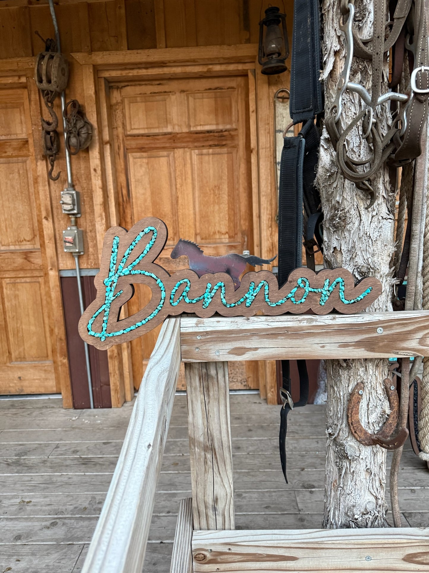 Name Sign Cursive Inlay