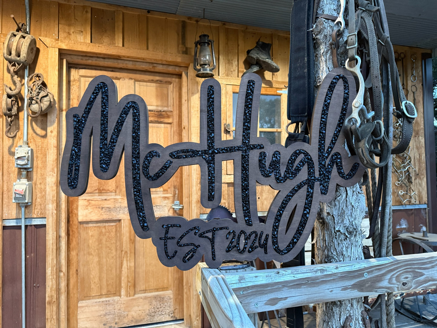 Name Sign Cursive Inlay