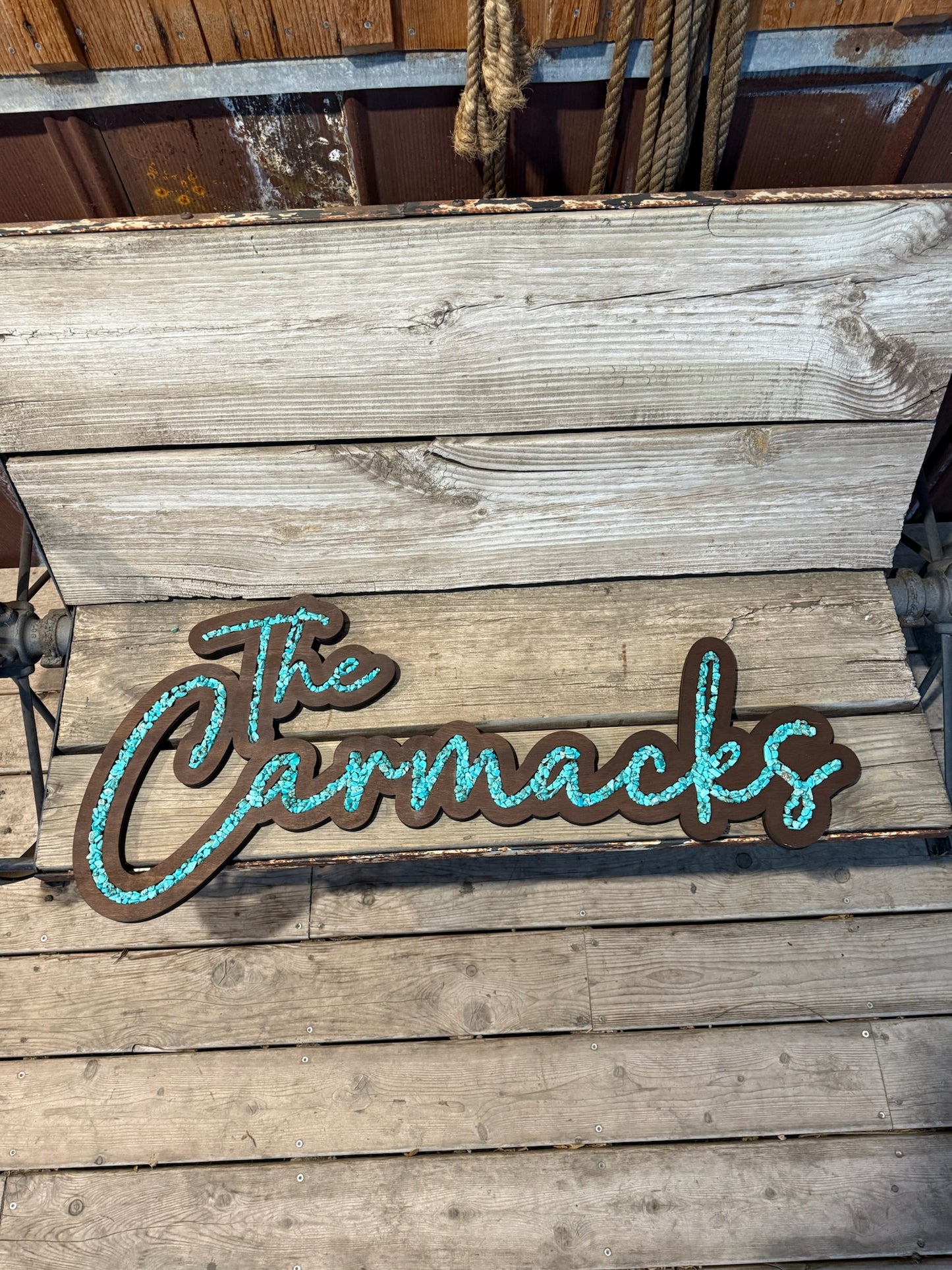 Name Sign Cursive Inlay